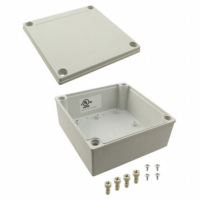 BOX PLASTIC GRAY 5.12"L X 5.12"W BOX PLASTIC GRAY 5.12"L X 5.12"W