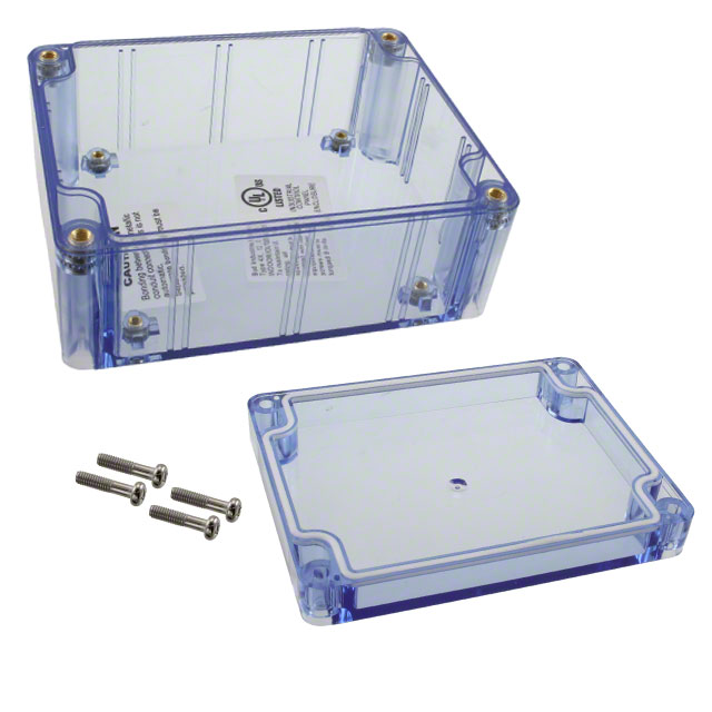 BOX PLAS TRN BLU 4.53"L X 3.54"W