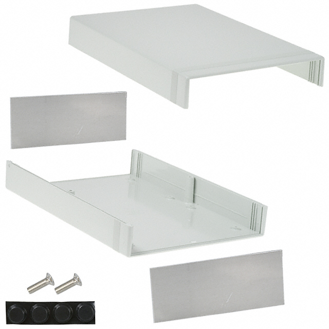 BOX PLASTIC GRY 11.03"L X 7.85"W