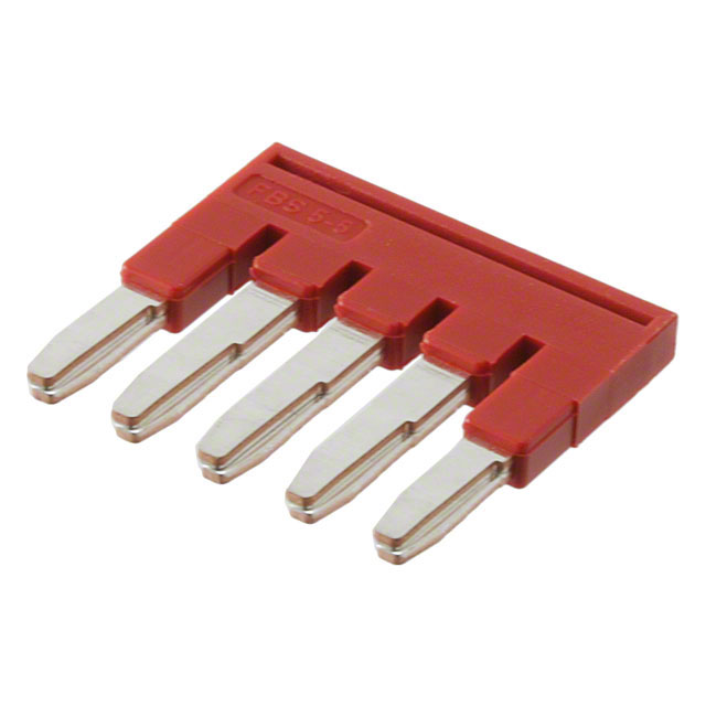 JUMPER TERM BLK 5POS FLAT PIN