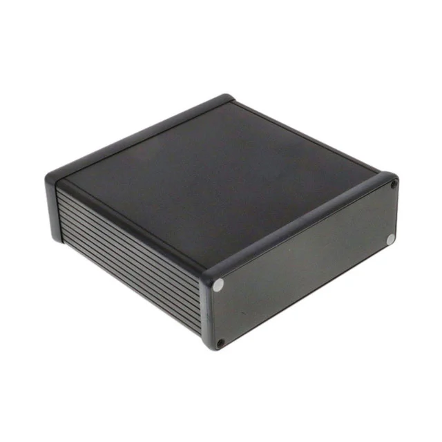 BOX ALUM BLACK 6.3"L X 6.5"W