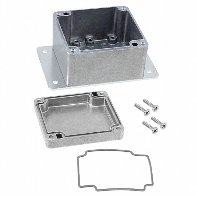 BOX ALUM NATURAL 6.25"L X 6.25"W