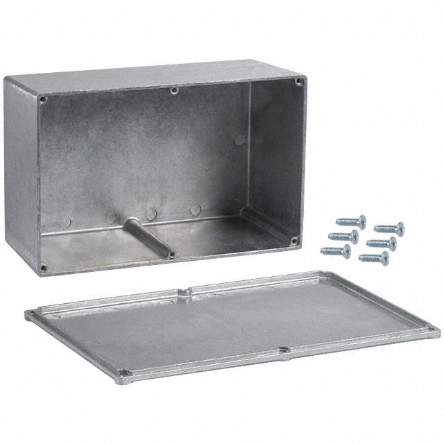 BOX ALUM NAT 7.39"L X 4.703"W