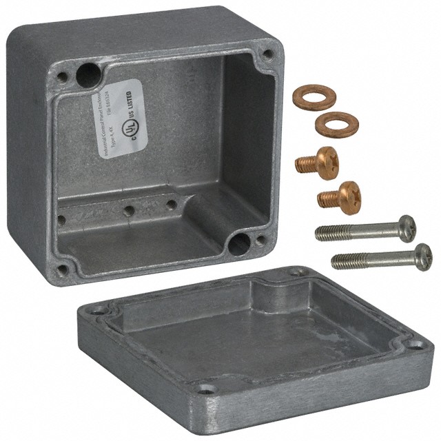 BOX ALUM UNPTD 3.13"L X 2.94"W