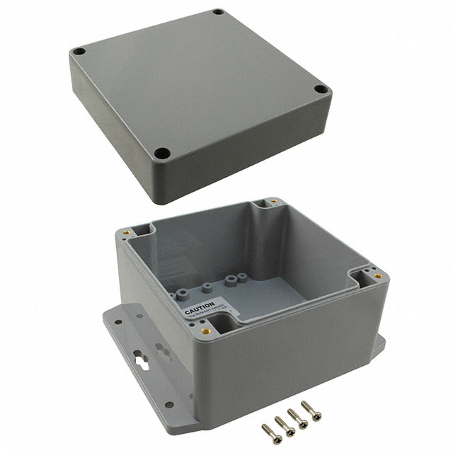 BOX ABS GRAY 4.81"L X 4.8"W BOX ABS GRAY 4.81"L X 4.8"W