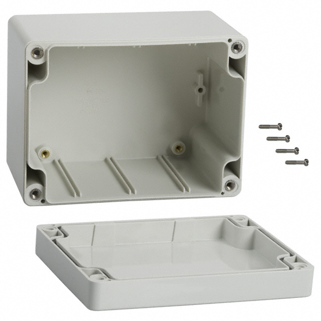 BOX PC GRAY 4.72"L X 3.54"W