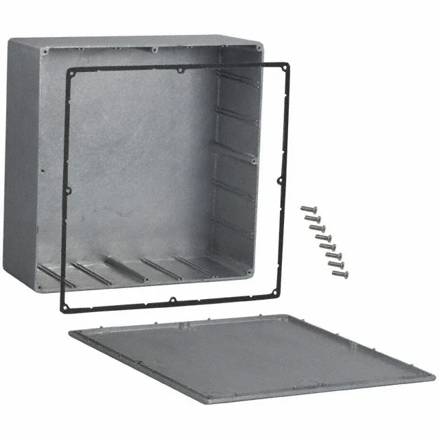 BOX ALUM NATURAL 9.85"L X 9.85"W