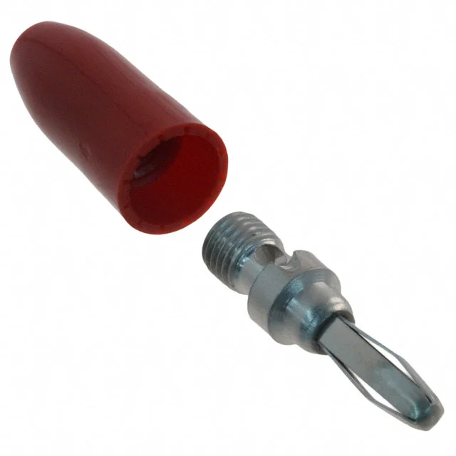 CONN BANANA PLUG SOLDERLESS RED CONN BANANA PLUG SOLDERLESS RED