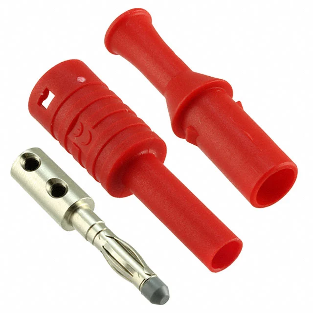 CONN BANANA PLUG SOLDERLESS RED CONN BANANA PLUG SOLDERLESS RED