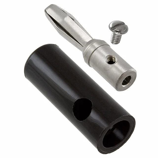 CONN BANANA PLUG SLDRLESS BLACK CONN BANANA PLUG SLDRLESS BLACK