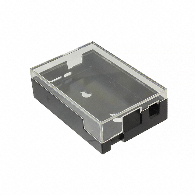 CASE PLAS BLK CLEAR 3.6"LX2.5"W