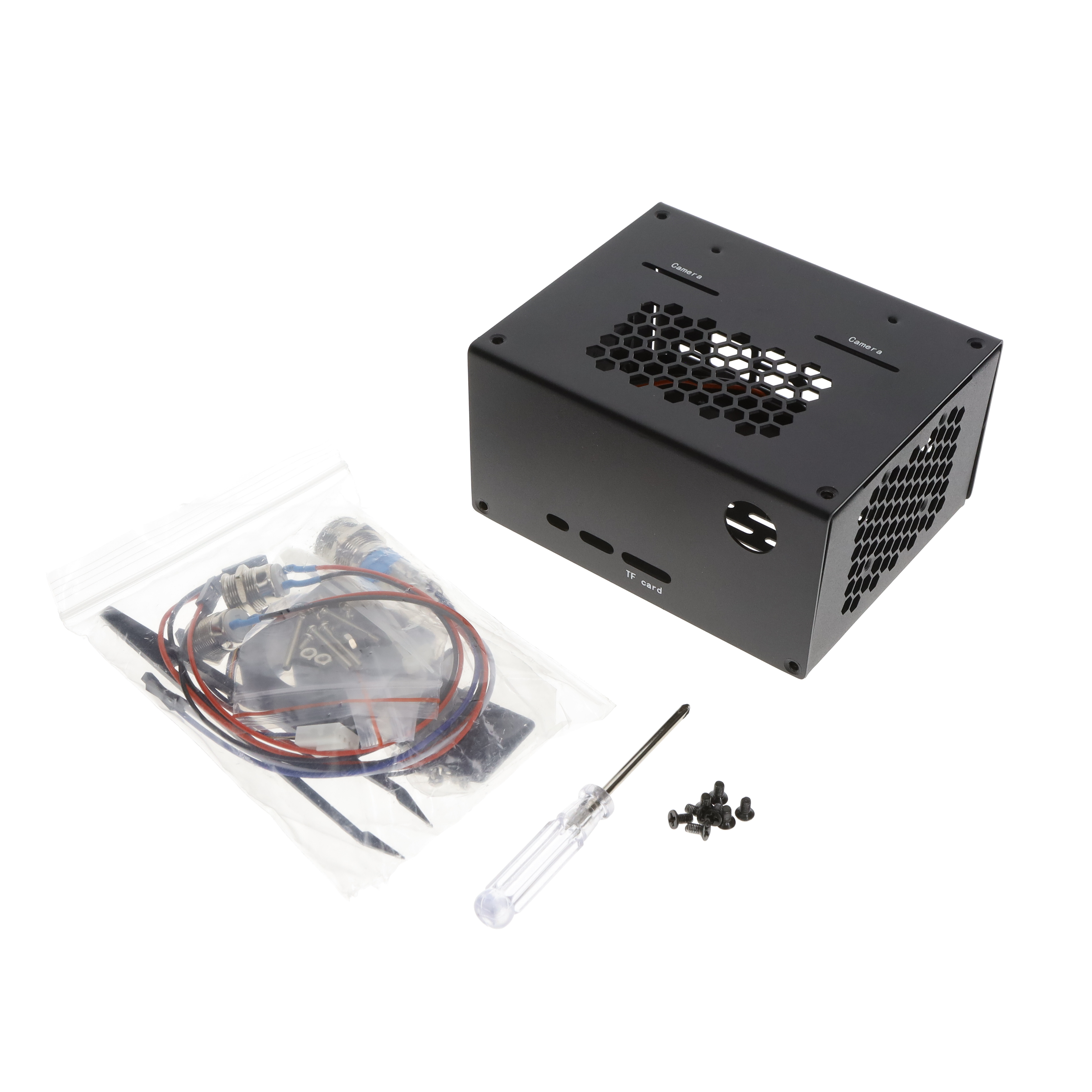 CASE ALUM BLK 4.650"LX3.310"W