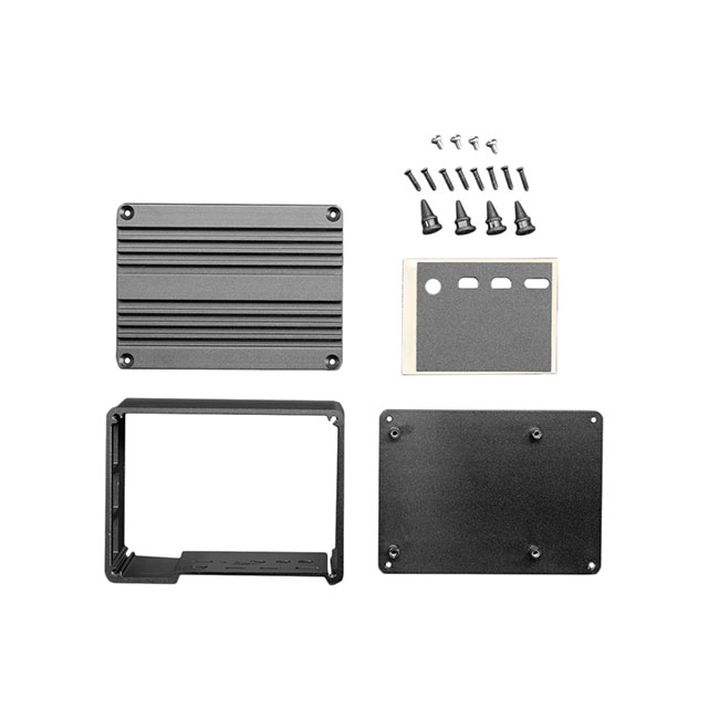 CASE ALUM BLK 3.622"LX2.689"W