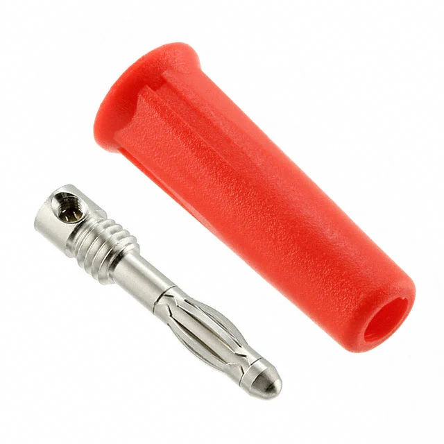 CONN BANANA PLUG SOLDERLESS RED CONN BANANA PLUG SOLDERLESS RED