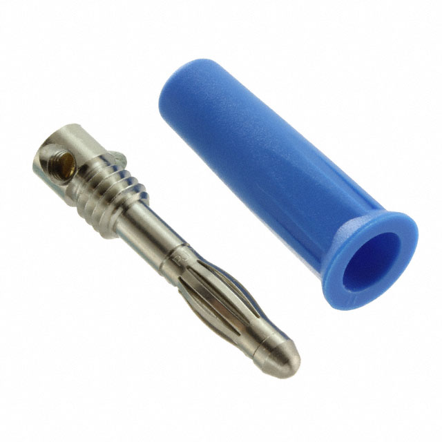 CONN BANANA PLUG SOLDERLESS BLUE