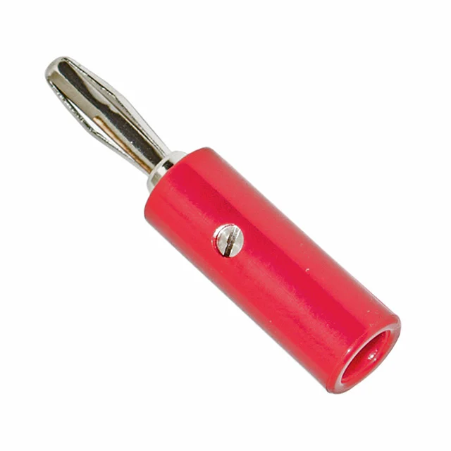 CONN BANANA PLUG SOLDERLESS RED CONN BANANA PLUG SOLDERLESS RED
