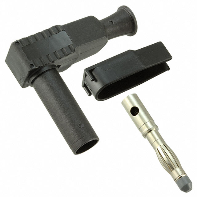 CONN BANANA PLUG SLDRLESS BLACK