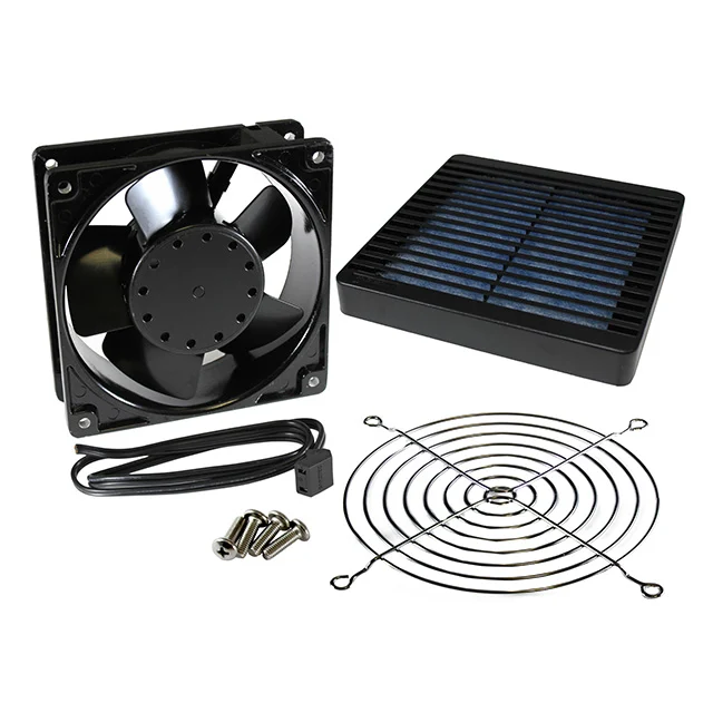 FAN KIT 80MM BLACK 230VAC 5PCS