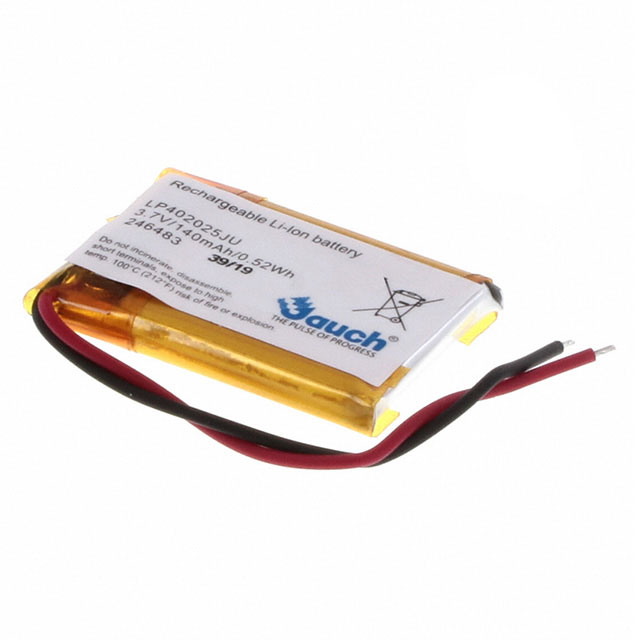 BATTERY LITH POLY 3.7V 140MAH BATTERY LITH POLY 3.7V 140MAH