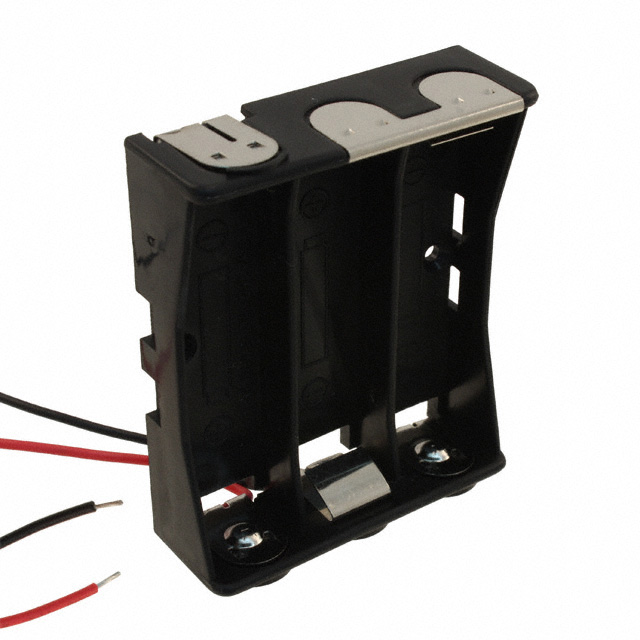 BATT HOLDER AA 3 CELL 6" LEADS