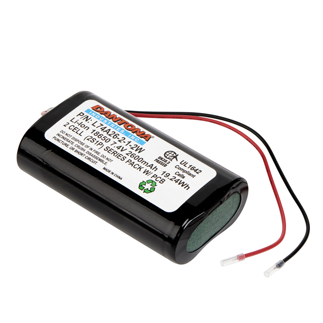 BATTERY PACK LI-ION 7.4V 18650