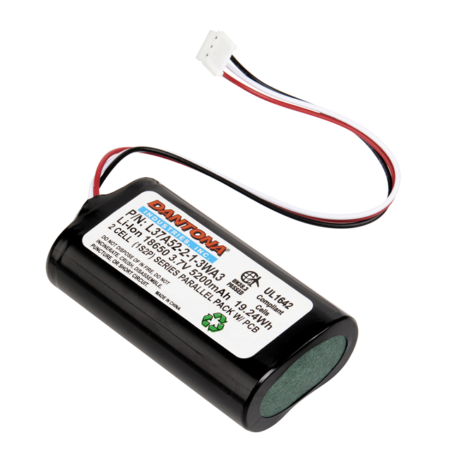 BATTERY PACK LI-ION 3.7V 18650