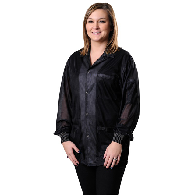 SMOCK JACKET POLY BLACK XLG