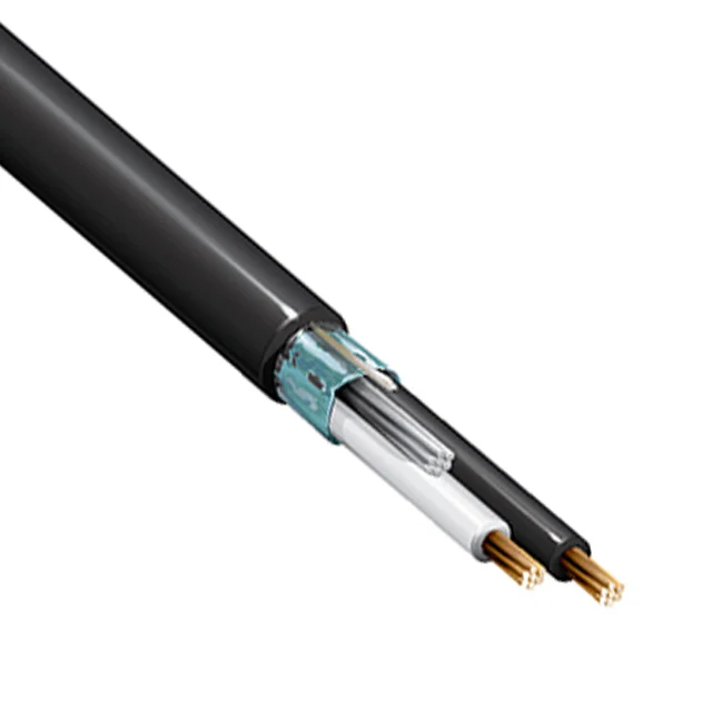 CABLE 2COND 24AWG BLACK