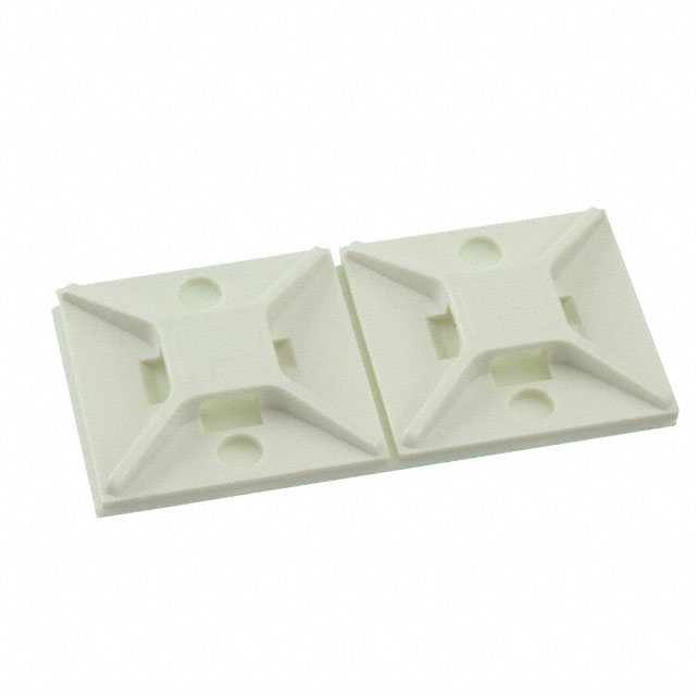 CABLE TIE HLDR QUAD ADHESIVE WHT CABLE TIE HLDR QUAD ADHESIVE WHT