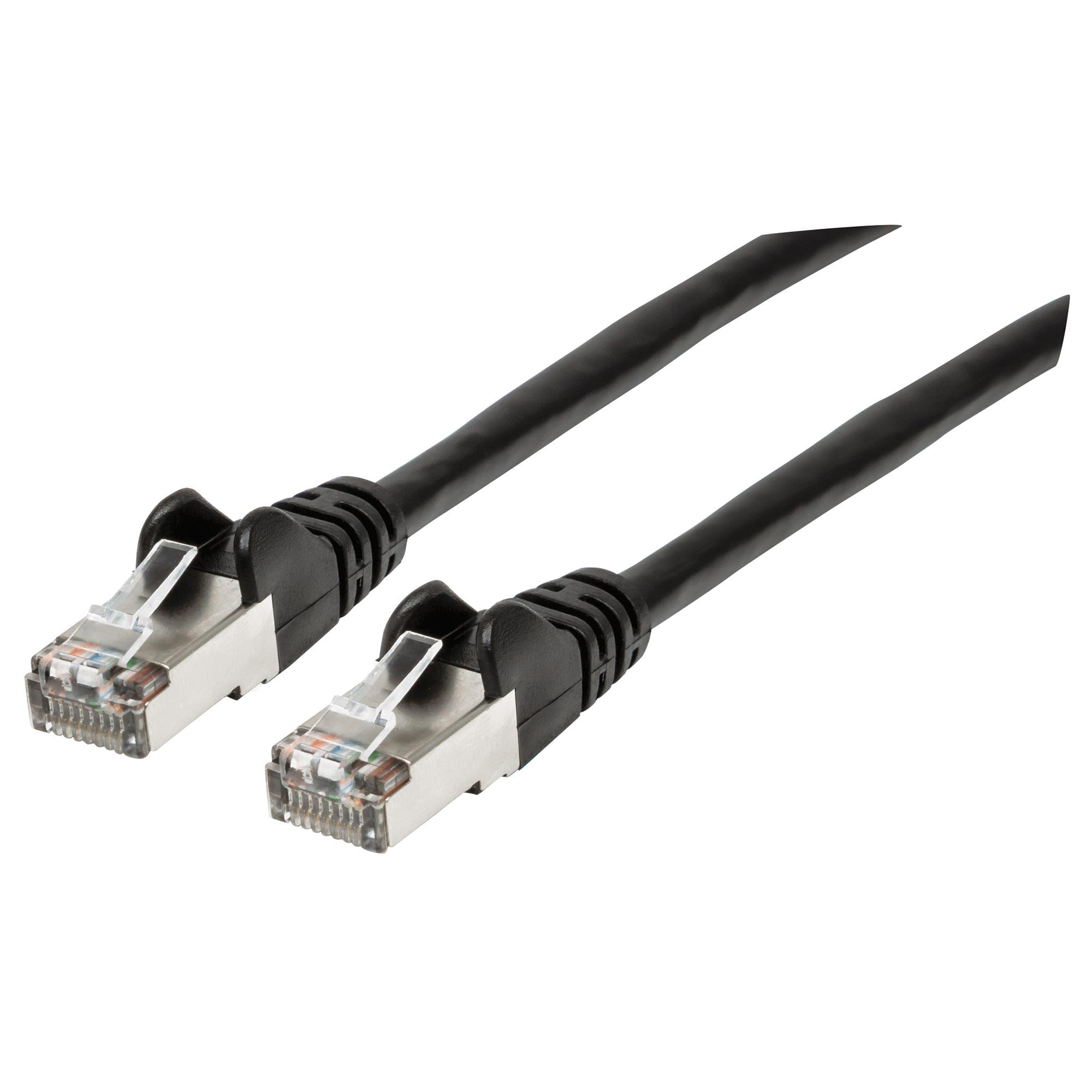 Cat6a SFTP Netw Cable 3 ft Black