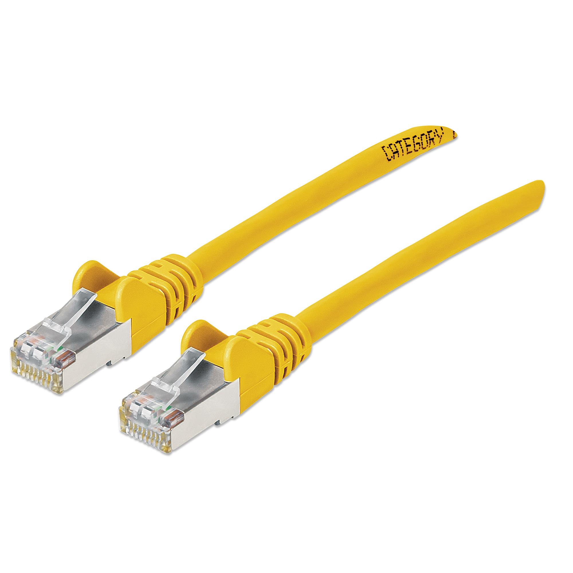Cat6a SFTP Netw Cable 7ft Yellow