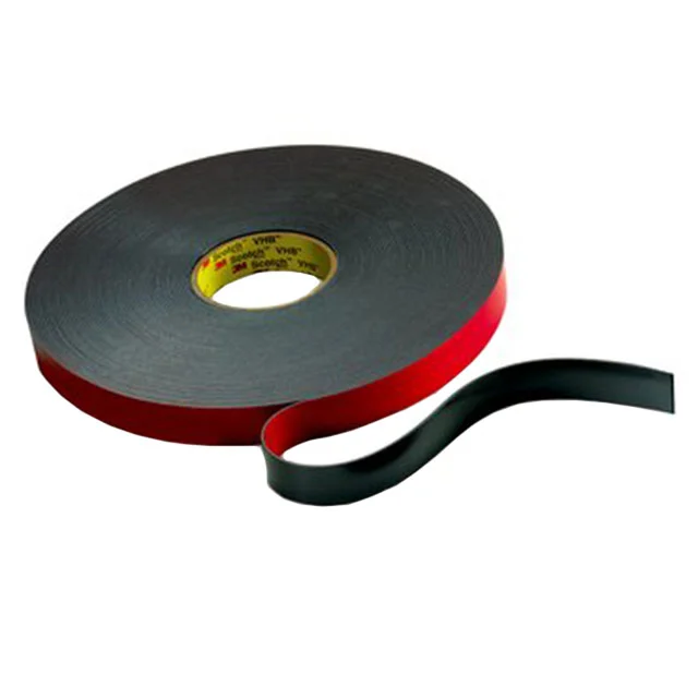 TAPE DBL SIDED BLACK 1/2"X36YDS