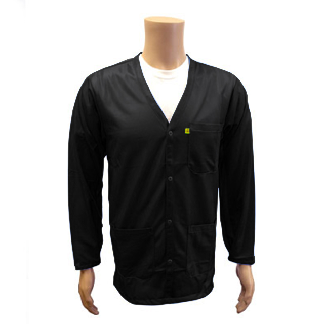 SMOCK JACKET POLY BLACK 2XLG