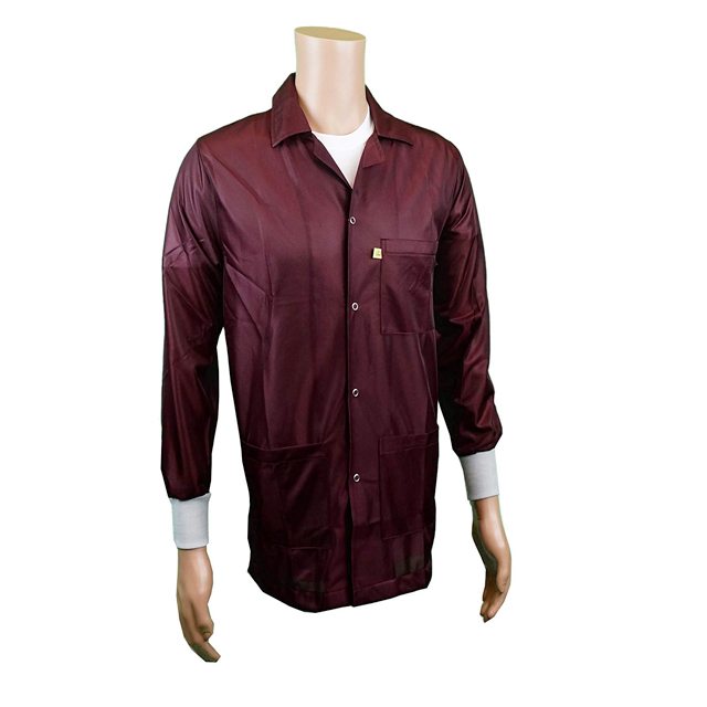 SMOCK JACKET POLY MAROON SM