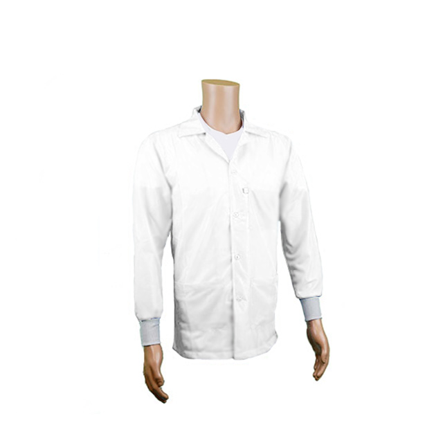 SMOCK JACKET POLY WHT 2XLG