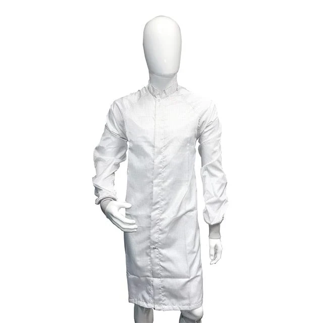 LAB COAT W/SNAP POLY WHT 2XLG
