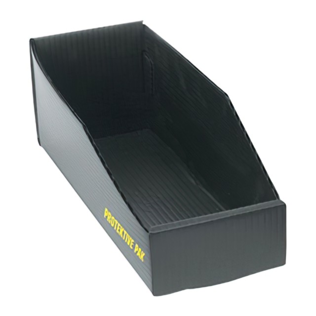 BOX OPEN BIN PLASTEK 12X4X4