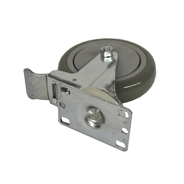 5" SWIVELING PLATE CASTER WITH T 5" SWIVELING PLATE CASTER WITH T