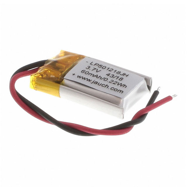 BATTERY LITH POLY 3.7V 60MAH