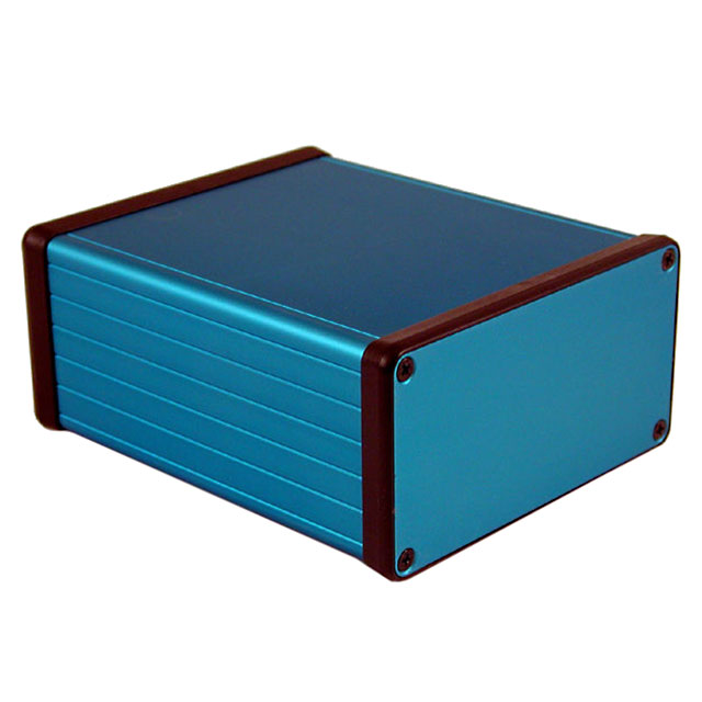 BOX ALUM BLUE 4.72"L X 4.06"W