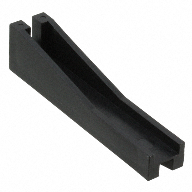 CARD GUIDE VERT 2.5X0.076" BLK