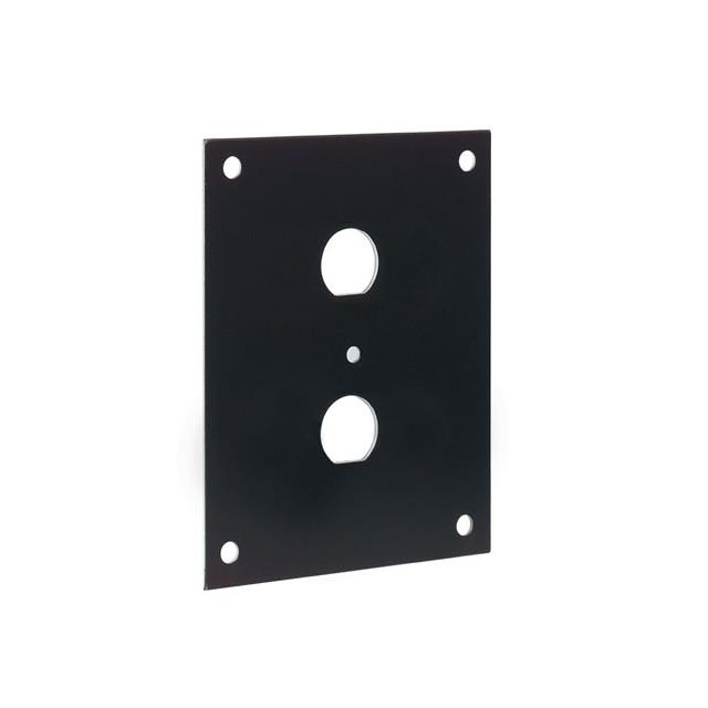 SUB PANEL W/2 D HOLE BLACK