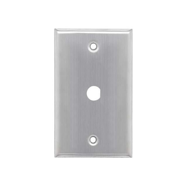 WALL PLATE SS W/1 .50 DIA WALL PLATE SS W/1 .50 DIA