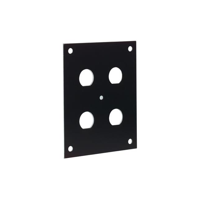 SUB PANEL W/4 D HOLE BLACK SUB PANEL W/4 D HOLE BLACK