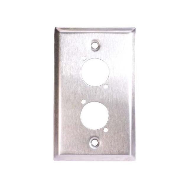 SS WALL PLATE 2 XLR BLANK SS WALL PLATE 2 XLR BLANK