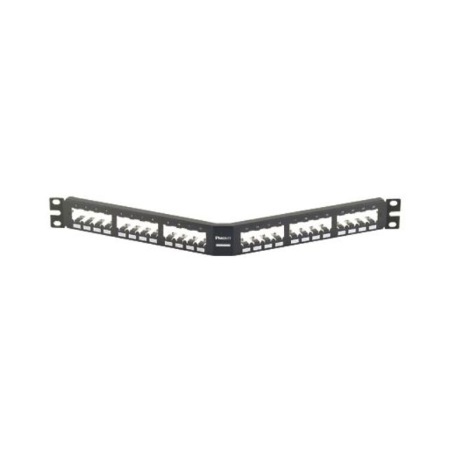 PATCH PANEL, 24 PORT, ANGLED, AL PATCH PANEL, 24 PORT, ANGLED, AL