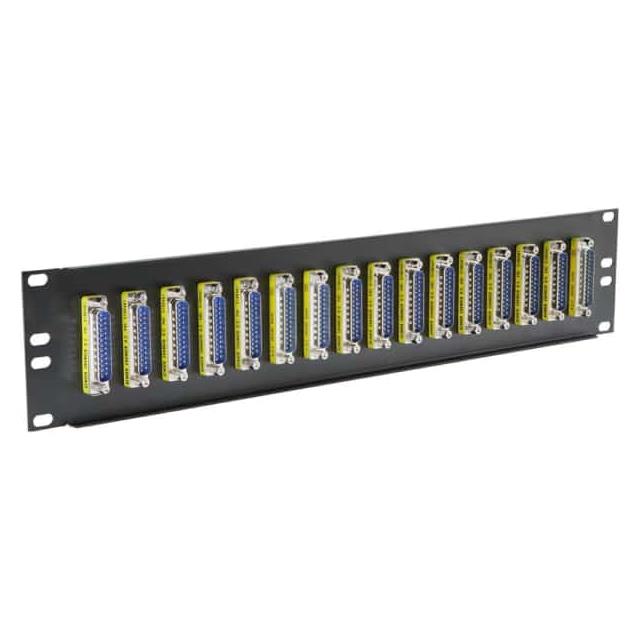 DB25 Feedthru Panel, Loaded, 16 DB25 Feedthru Panel, Loaded, 16