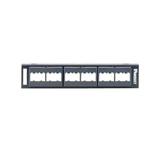 PATCH PANEL, 12 PORT, BLACK