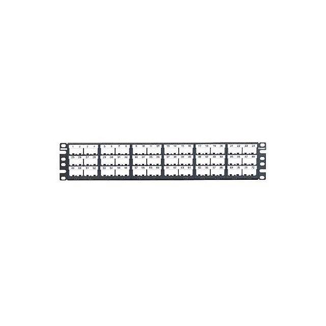 PATCH PANEL, 72 PORT, BLACK PATCH PANEL, 72 PORT, BLACK
