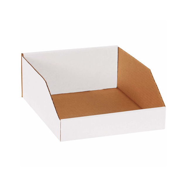 OPEN TOP WHITE CORRUGATED BIN BO